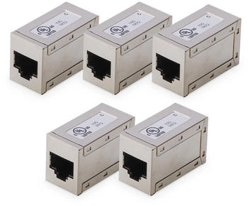 Digitus ATAG88C6S-5 Cat.6 Modularkupplung geschirmt 2x RJ45 5 Stück