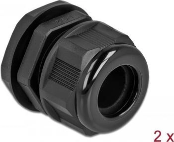 DeLock 60367 Kabelverschraubung PG21 f&uuml;r Rundkabel sw 2 Stk