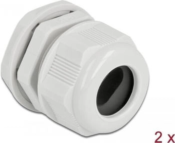DeLock 60388 Kabelverschraubung PG21 f&uuml;r Flachkabel gr 2 Stk