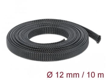 DeLock 18902 Geflechtschlauch dehnbar 10 m x 12 mm schwarz