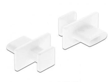 DeLock 64097 USB-C Staubschutz Stecker mit Griff 10 Stück weiß