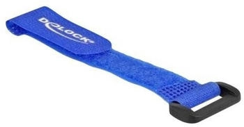 DeLock 19527 Klett-Kabelbinder mit Schlaufe L 150 x B 20 mm blau 5 St&uuml;ck