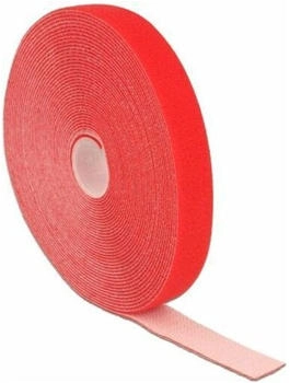 DeLock 18724 Klettband auf Rolle 10 m x 20 mm rot