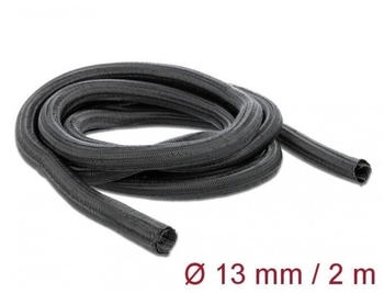 DeLock 18853 Geflechtschlauch selbsteinrollend 2 m x 13 mm schwarz