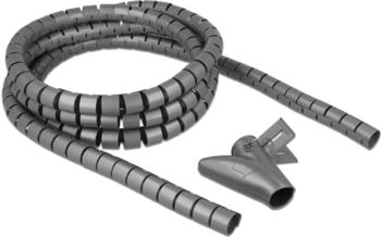 DeLock 18844 Spiralschlauch mit Einziehwerkzeug 2,5 m x 20 mm grau