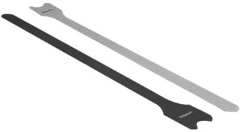 DeLock Klettverschluss 30cm Schwarz (Packung mit 10) (18688)