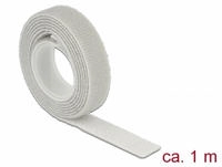 Delock 18274, Delock Klettband auf Rolle L 1 m x B 13 mm grau