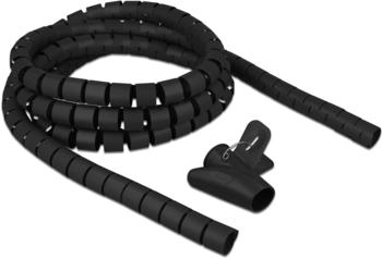 DeLock Spiral Hose with Pull-in Tool Kabelschutz 2,5m Schwarz (18837)
