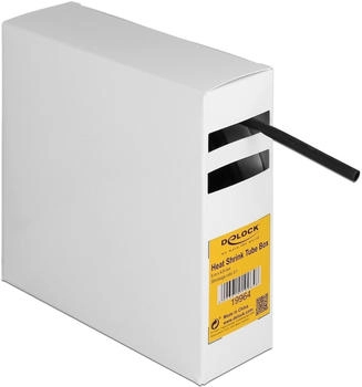 DeLock Schrumpfschlauch with inside adhesive shrinkage ratio 3:1 5,0m Schwarz (19964)