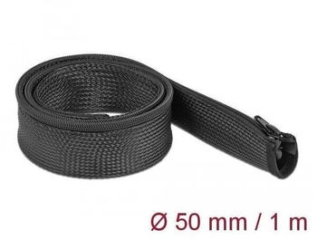 DeLock 19166 Geflechtschlauch mit Rei&szlig;verschluss 1 m x 50 mm schwarz
