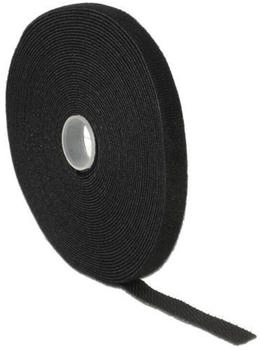 DeLock 18712 Klettband auf Rolle 10 m x 13 mm schwarz