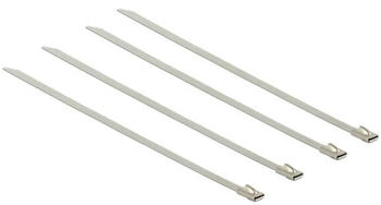 DeLock 18631 Edelstahlkabelbinder 200 x 4,6 mm silber 20er-Pack
