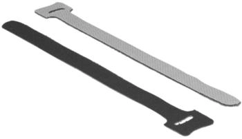 DeLock 18687 Klett-Kabelbinder 200 mm x 12 mm 10 St&uuml;ck schwarz