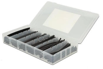 DeLock 86271 Schrumpfschlauch-Sortiment schwarz 100-teilig