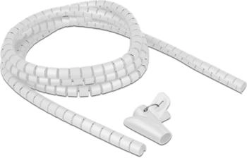 DeLock 18839 Spiralschlauch mit Einziehwerkzeug 2,5 m x 15 mm wei&szlig;