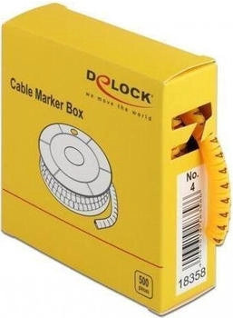 DeLock 18361 Kabelmarker Box Nr: 7 gelb 500 St&uuml;ck