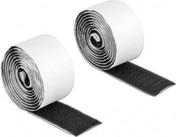 DeLock 19060 Klettband selbstklebend 1 m x B 25 mm schwarz