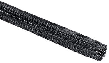 HellermannTyton Kabelschutz + Kabelf&uuml;hrung Geflecht-Schlauch 15mm schwarz (5000 mm) (170-11500)