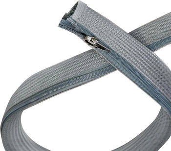 LogiLink 2m Kabelschlauch mit Rei&szlig;verschluss &Oslash; 50 mm grau (KAB0074)