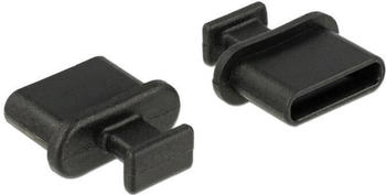 DeLock Staubschutz für USB Type-C? Buchse mit Griff 10 Stück schwarz (64013)