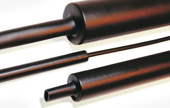 HellermannTyton Warmschrumpfschlauch mit Kleber schwarz 19/6mm 4:1 1m (323-20190)