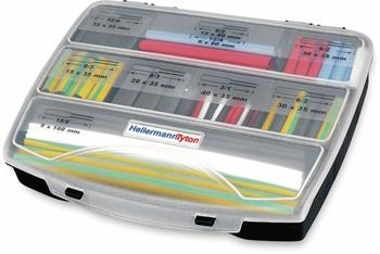 HellermannTyton Schrumpfschlauch-Set ShrinKit 321 3:1 d&uuml;nnwandig multicolor 177 St&uuml;ck (380-03005)