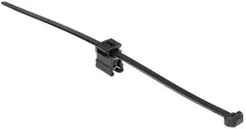 HellermannTyton T50ROSEC4B Kabelbinder mit Clip schwarz (156-01153)