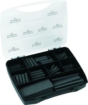 HellermannTyton Schrumpfschlauch-Set ShrinKit 321 Basic schwarz 3:1 (380-03001)