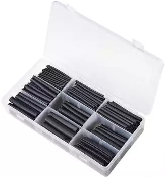 TRU Components TC-9508156 Schrumpfschlauchsortiment Schwarz Schrumpfrate:3:1 300St.