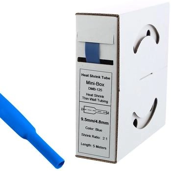 Offgridtec 5m Schrumpfschlauch 9,5mm>4,8mm blau (000582)