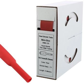 Offgridtec 5m Schrumpfschlauch 19,1mm>9,5mm rot (000591)