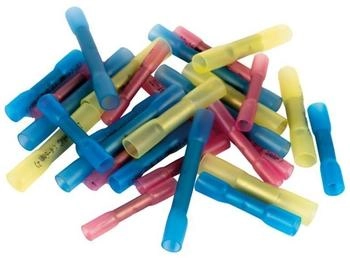 Cellpack Kabelschutz + Kabelführung DR-L/1.5-2.5/Set/20x/BU Warmschrumpf-Quetschverbinder 456336 (5.50 cm)