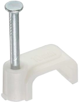 InLine Kabelschelle 8mm eckig weiß 100 Stück (44020)