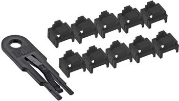 InLine LAN-Portblocker Schwarz (Packung mit 10) (55722I)