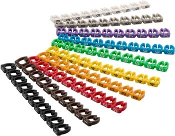 Goobay 72515 Kabelmarker-Clips ''Ziffern 0-9'' für bis zu 6 mm