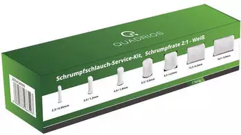 QUADRIOS 2004CA099 Schrumpfschlauchsortiment Weiß Schrumpfrate:2:1 1 Set