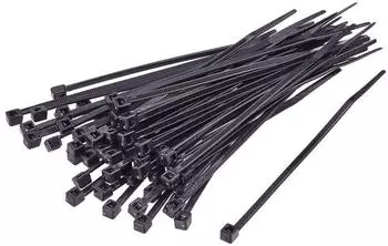 TRU Components TC-BT-230-12.4-UVB Kabelbinder 230mm 12.4mm Schwarz UV-Witterungsstabil 100St.