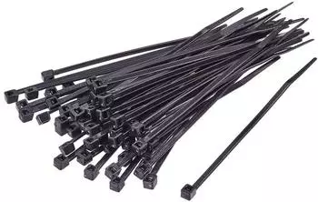 TRU Components TC-BT-200-7.6-UVB Kabelbinder 200mm 7.6mm Schwarz UV-Witterungsstabil 100St.