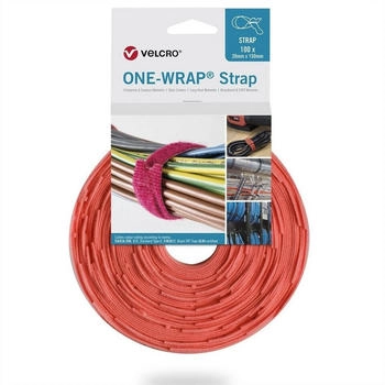 Velcro Kabelbinder One Wrap Strap 20mm x 330mm 100 Stück orange (VEL-OW64737)