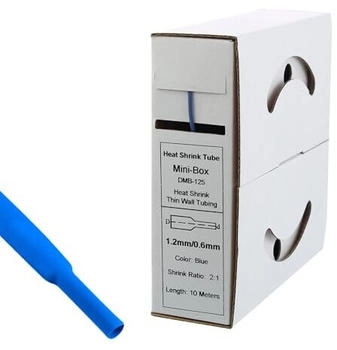Offgridtec 10m Schrumpfschlauch 1,2mm>0,6mm blau (000547)