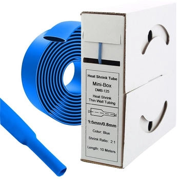 Offgridtec 10m Schrumpfschlauch 1,6mm>0,8mm blau (000552)
