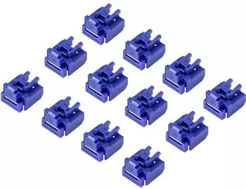 Renkforce RJ45 LAN Port Schloss RF-4695228 12er Set Blau RF-4695228