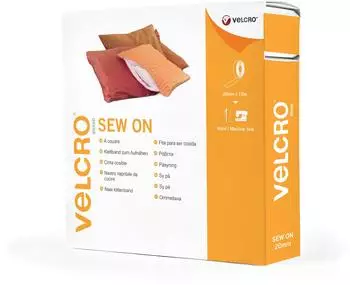 Velcro Kabelbinder Klettband zum Aufnähen Haken & Flausch 20mm x 10m Bordeauxrot (VEL-EC60284)