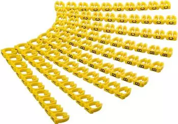 Goobay 72518 Kabelmarker-Clips ''A-C'' für bis zu 6 mm