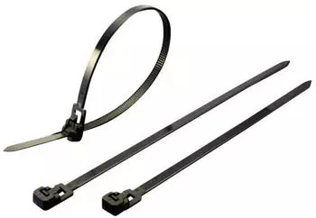 TRU Components 1592761 TC-HVR300SBK203 Kabelbinder-Sortiment 300mm 4.50mm Schwarz L&ouml;sbar 100St.