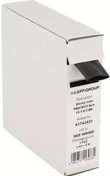 Lapp Mobility 61742473 Schrumpfschlauch Schwarz 1.6mm 0.8mm 100m
