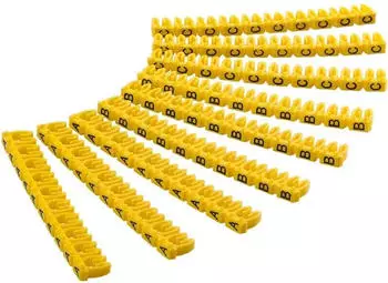Goobay 72516 Kabelmarker-Clips ''A-C'' f&uuml;r bis zu 2,5 mm