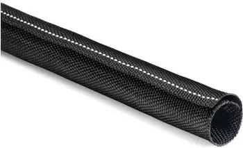 HellermannTyton Twist-In-FR 29 Geflechtschlauch schwarz/wei&szlig; (170-01106)