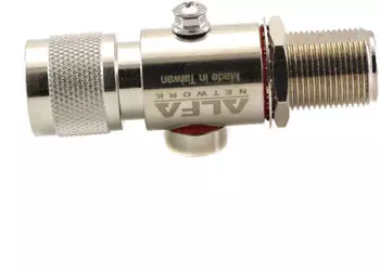 Alfa Network Überspannungsschutz/Blitzschutz N-Female / N-Male ALR06 (part_B07HNXZQ7X)