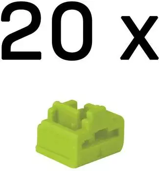 Lindy RJ-45-Port-Blocker grün, 20 Stück (47895)